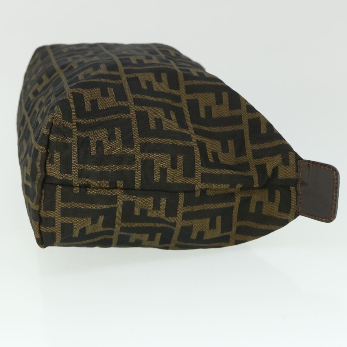 FENDI Zucca Canvas Pouch Black Brown 2119 26545 099ep1838