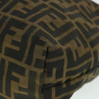 FENDI Zucca Canvas Pouch Black Brown 2119 26545 099ep1838
