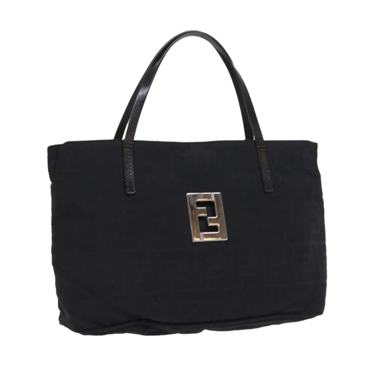 FENDI Zucca Canvas Hand Bag Blackep1858
