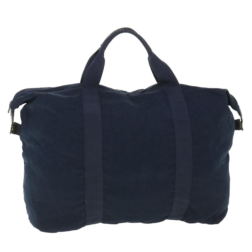 CELINE C Macadam Canvas Boston Bag Navy  ep1860