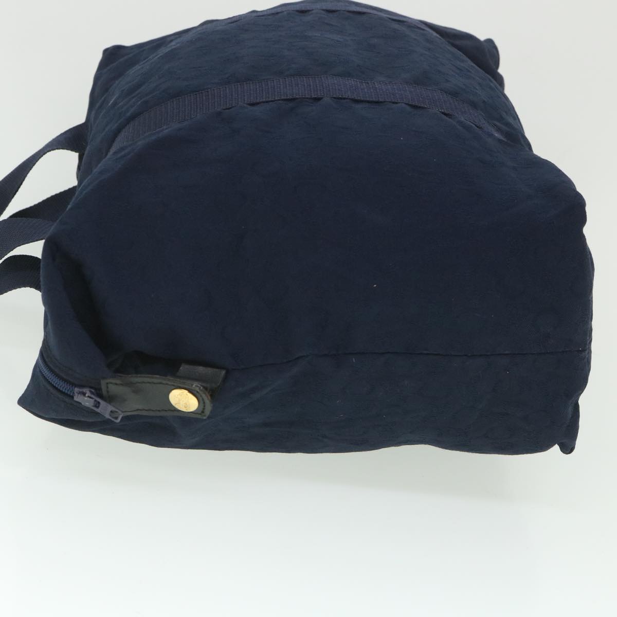 CELINE C Macadam Canvas Boston Bag Navy  ep1860