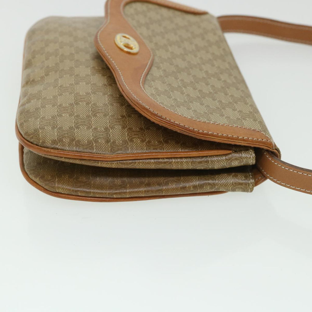 CELINE Macadam Canvas Shoulder Bag Beige  ep1877