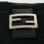 FENDI Mamma Baguette Shoulder Bag Nylon Black 2321 26566 009ep1885
