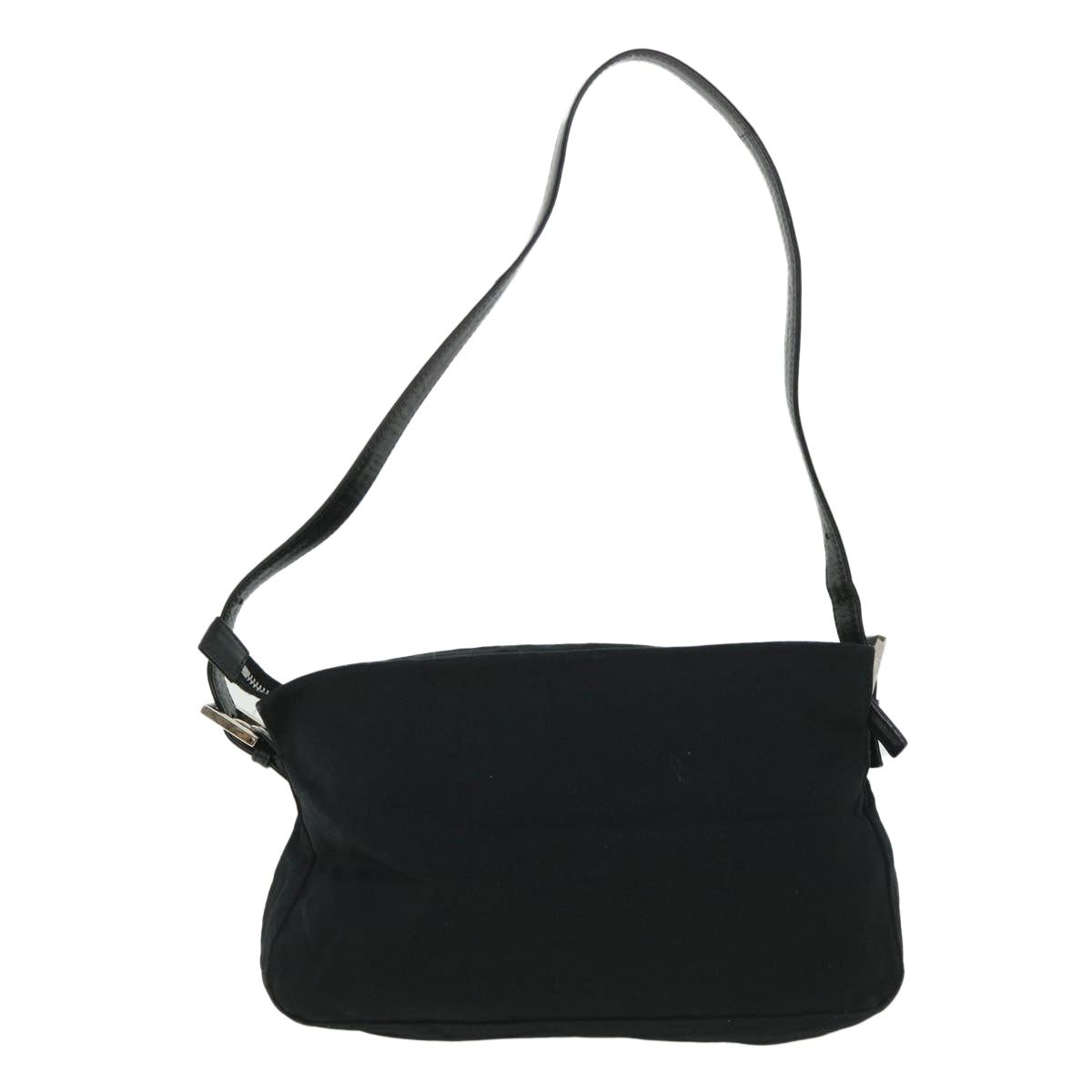 FENDI Mamma Baguette Shoulder Bag Nylon Black 2321 26566 009ep1885