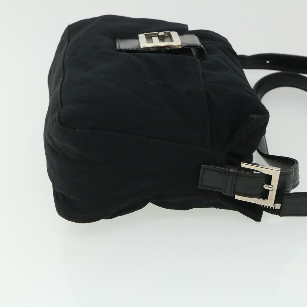 FENDI Mamma Baguette Shoulder Bag Nylon Black 2321 26566 009ep1885