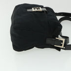 FENDI Mamma Baguette Shoulder Bag Nylon Black 2321 26566 009ep1885