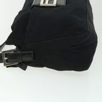 FENDI Mamma Baguette Shoulder Bag Nylon Black 2321 26566 009ep1885