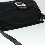 FENDI Mamma Baguette Shoulder Bag Nylon Black 2321 26566 009ep1885