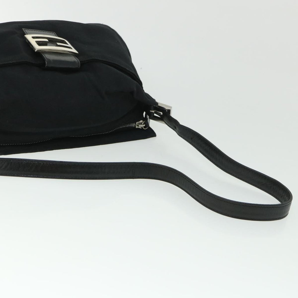 FENDI Mamma Baguette Shoulder Bag Nylon Black 2321 26566 009ep1885