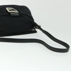 FENDI Mamma Baguette Shoulder Bag Nylon Black 2321 26566 009ep1885