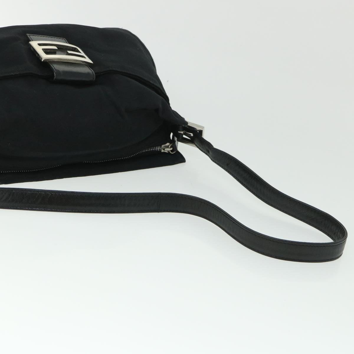 FENDI Mamma Baguette Shoulder Bag Nylon Black 2321 26566 009ep1885
