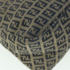 FENDI Zucchino Canvas Mamma Baguette Bag Navy 2305 26325 018ep1886