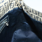 FENDI Zucchino Canvas Mamma Baguette Bag Navy 2305 26325 018ep1886