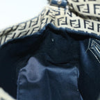 FENDI Zucchino Canvas Mamma Baguette Bag Navy 2305 26325 018ep1886