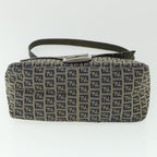 FENDI Zucchino Canvas Mamma Baguette Bag Navy 2305 26325 018ep1886
