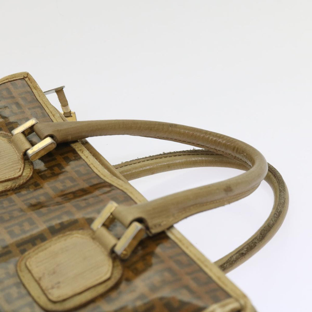 FENDI Zucchino Canvas Tote Bag Brownep1903