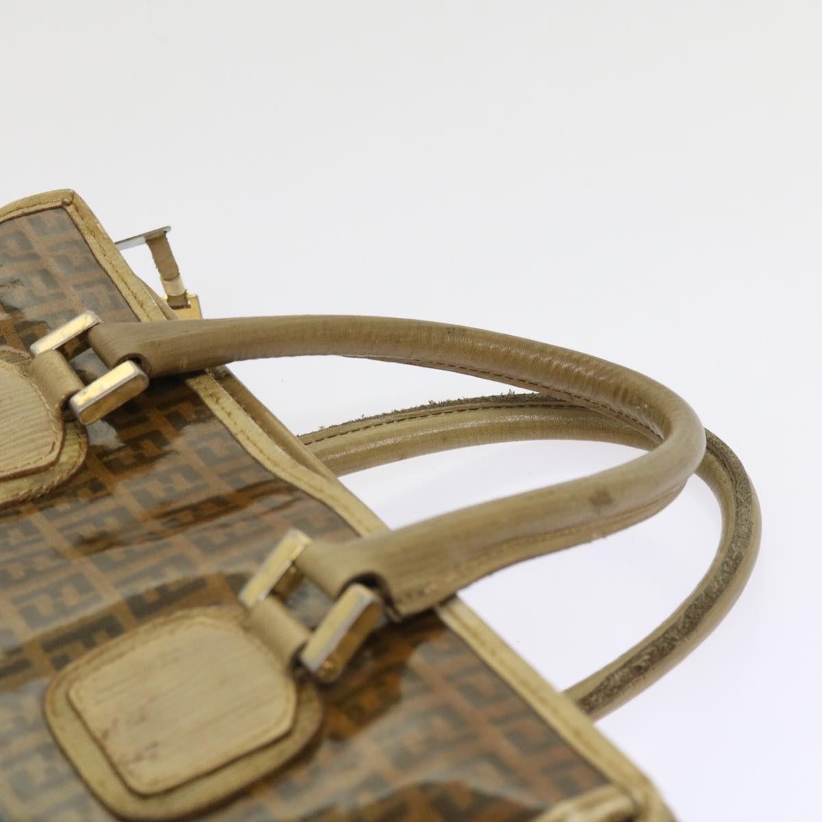 FENDI Zucchino Canvas Tote Bag Brownep1903