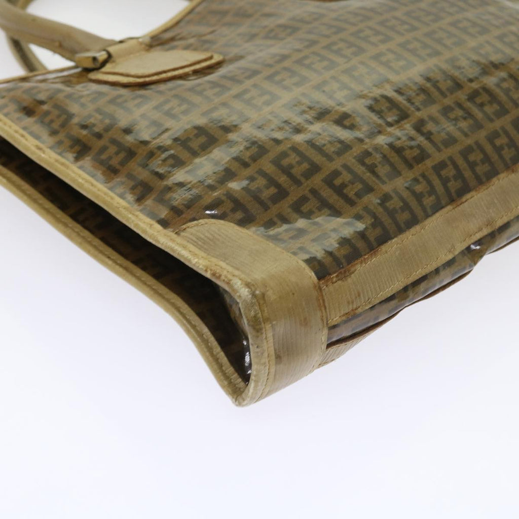 FENDI Zucchino Canvas Tote Bag Brownep1903