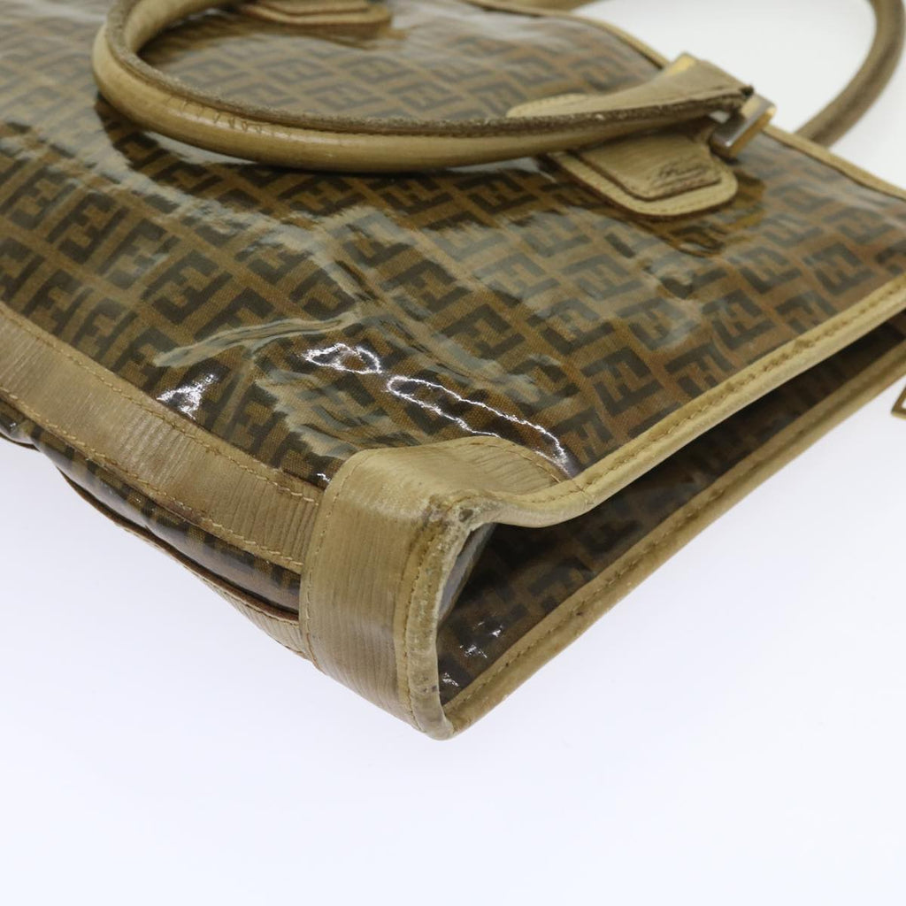 FENDI Zucchino Canvas Tote Bag Brownep1903