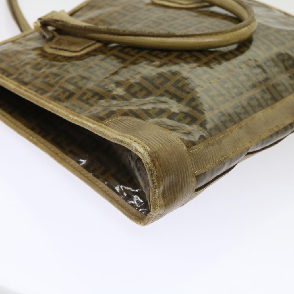FENDI Zucchino Canvas Tote Bag Brownep1903