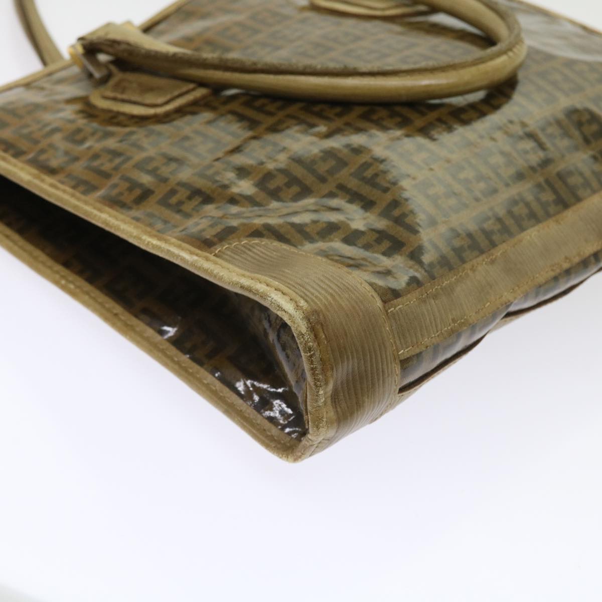 FENDI Zucchino Canvas Tote Bag Brownep1903