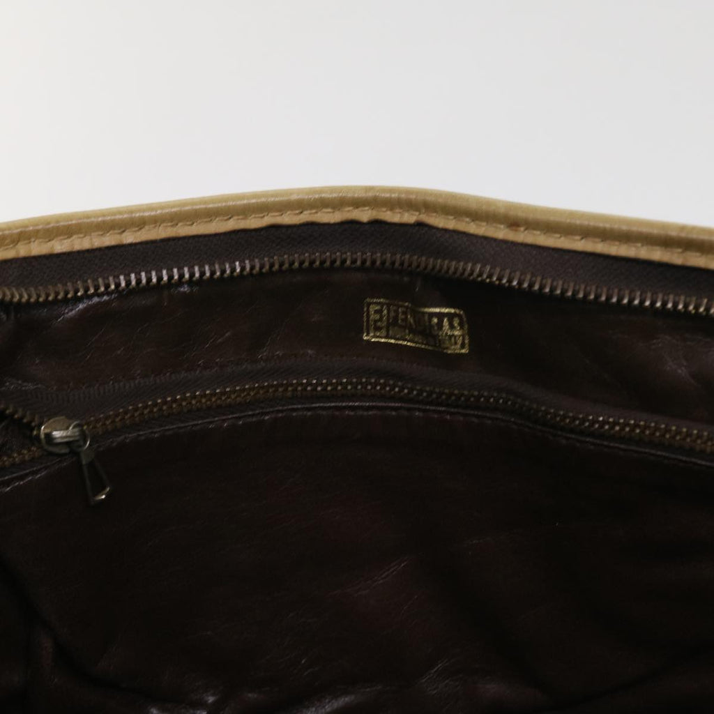 FENDI Zucchino Canvas Tote Bag Brownep1903