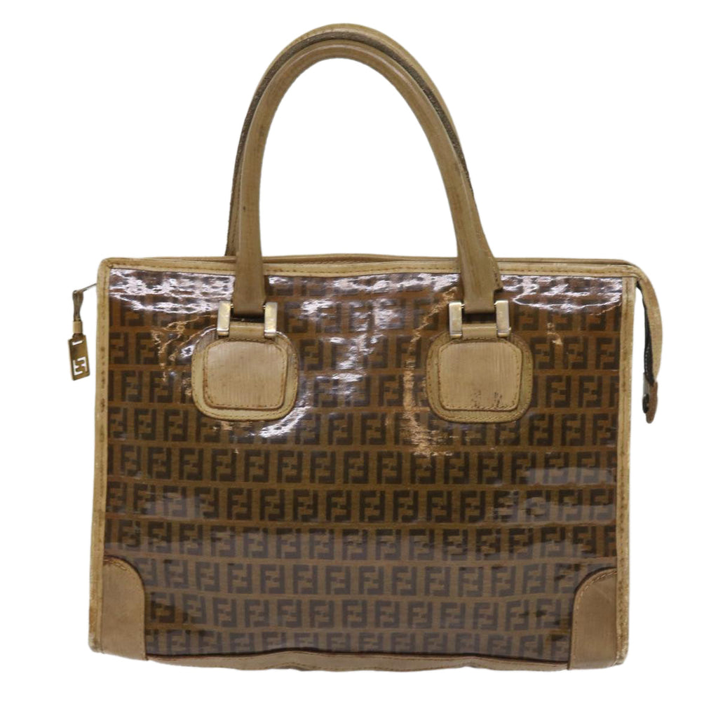 FENDI Zucchino Canvas Tote Bag Brownep1903