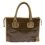 FENDI Zucchino Canvas Tote Bag Brownep1903