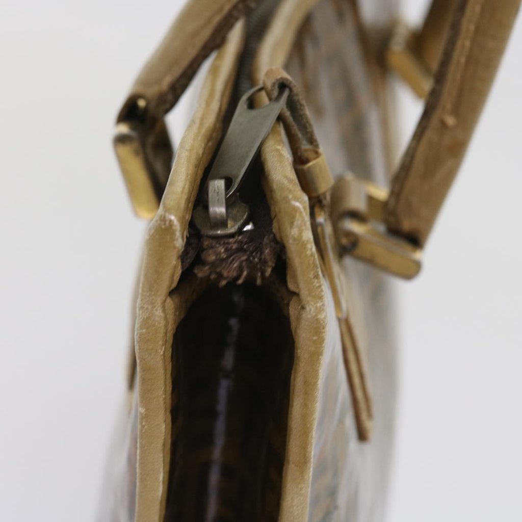 FENDI Zucchino Canvas Tote Bag Brownep1903