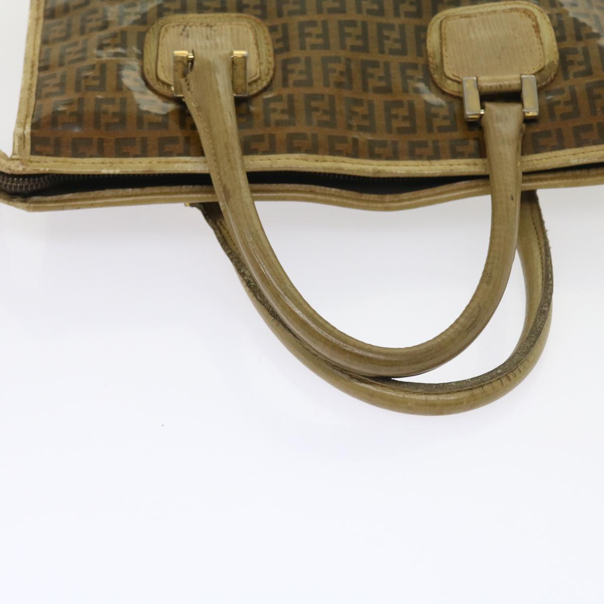 FENDI Zucchino Canvas Tote Bag Brownep1903