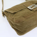 FENDI Mamma Baguette Shoulder Bag Corduroy Brown 21126325 009ep1916