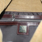 FENDI Mamma Baguette Shoulder Bag Corduroy Brown 21126325 009ep1916
