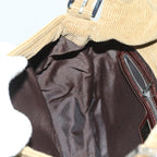 FENDI Mamma Baguette Shoulder Bag Corduroy Brown 21126325 009ep1916