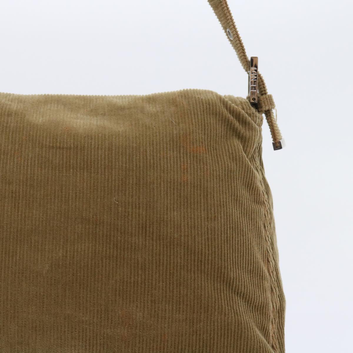 FENDI Mamma Baguette Shoulder Bag Corduroy Brown 21126325 009ep1916