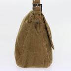 FENDI Mamma Baguette Shoulder Bag Corduroy Brown 21126325 009ep1916