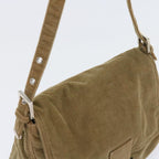 FENDI Mamma Baguette Shoulder Bag Corduroy Brown 21126325 009ep1916