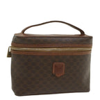 CELINE Macadam Canvas Hand Bag PVC Leather Brown  ep1954