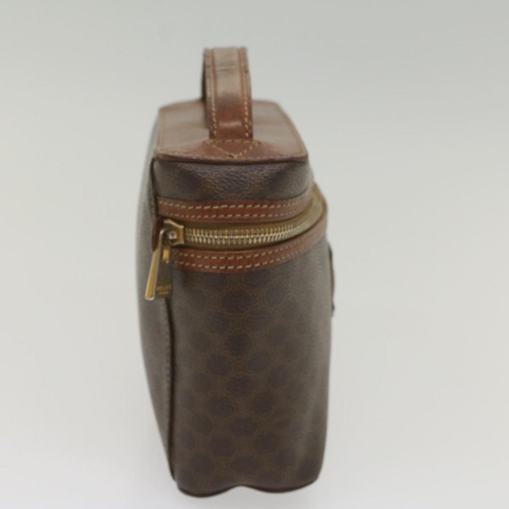 CELINE Macadam Canvas Hand Bag PVC Leather Brown  ep1954