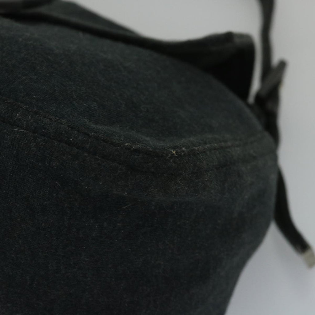 FENDI Mamma Baguette Shoulder Bag Cotton Gray 2305 26325 008ep2054