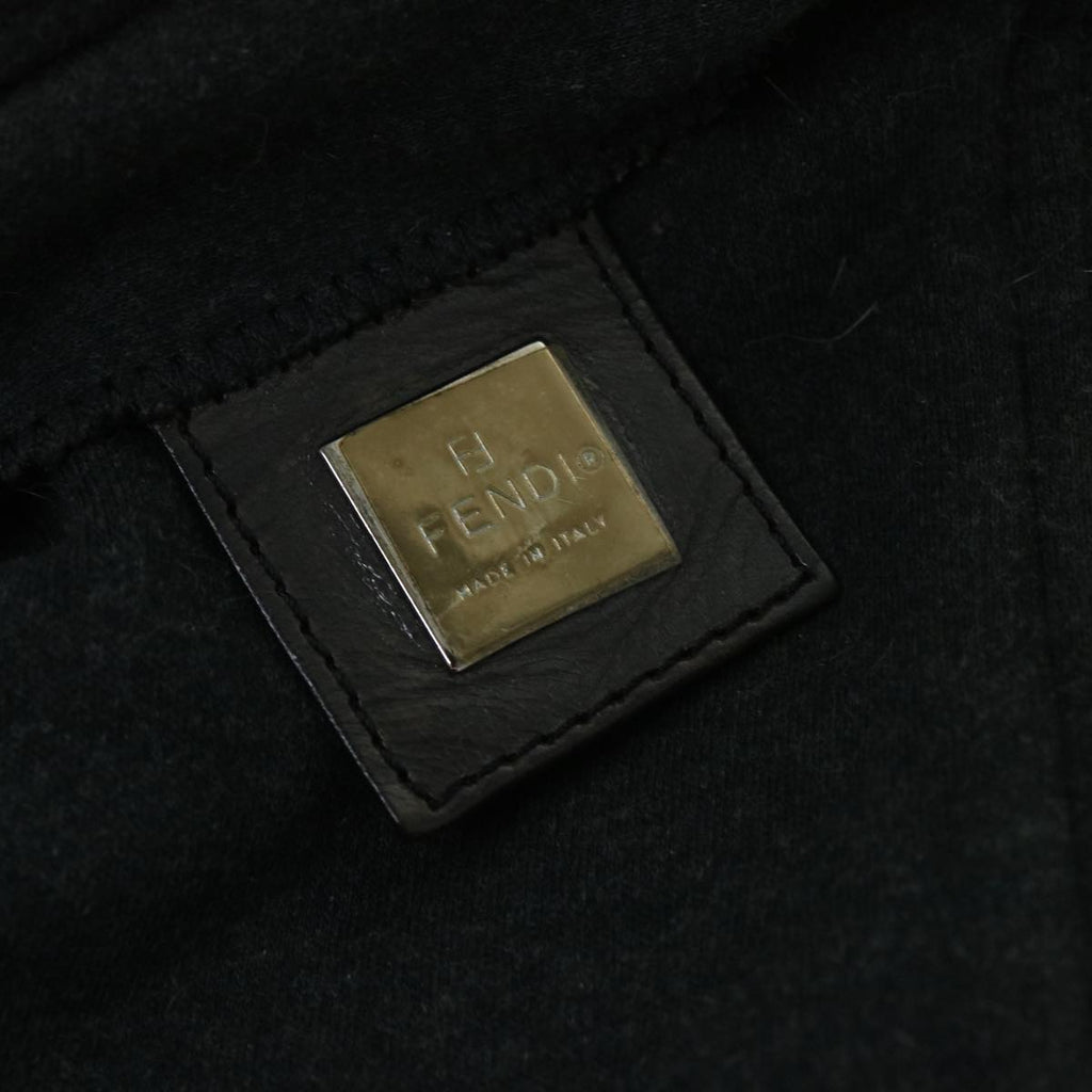 FENDI Mamma Baguette Shoulder Bag Cotton Gray 2305 26325 008ep2054