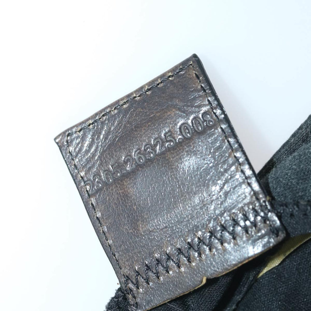 FENDI Mamma Baguette Shoulder Bag Cotton Gray 2305 26325 008ep2054