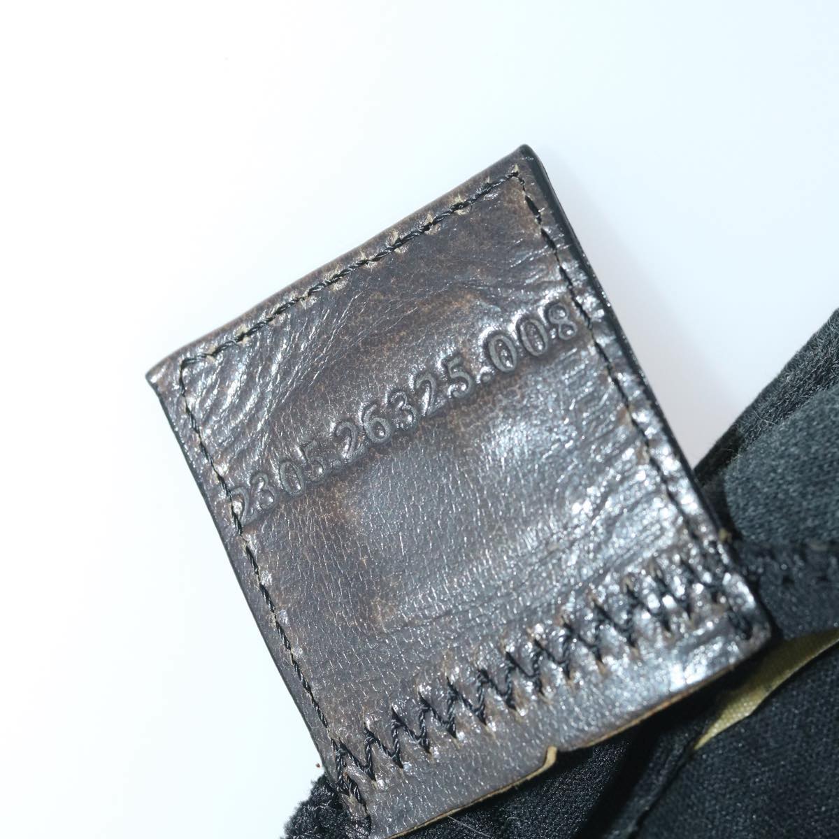 FENDI Mamma Baguette Shoulder Bag Cotton Gray 2305 26325 008ep2054