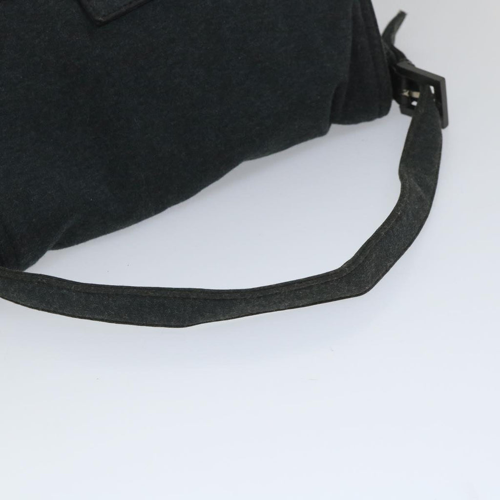 FENDI Mamma Baguette Shoulder Bag Cotton Gray 2305 26325 008ep2054