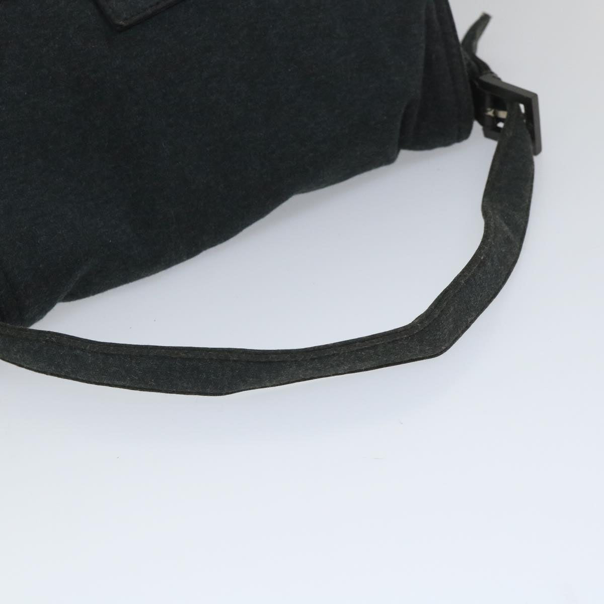 FENDI Mamma Baguette Shoulder Bag Cotton Gray 2305 26325 008ep2054