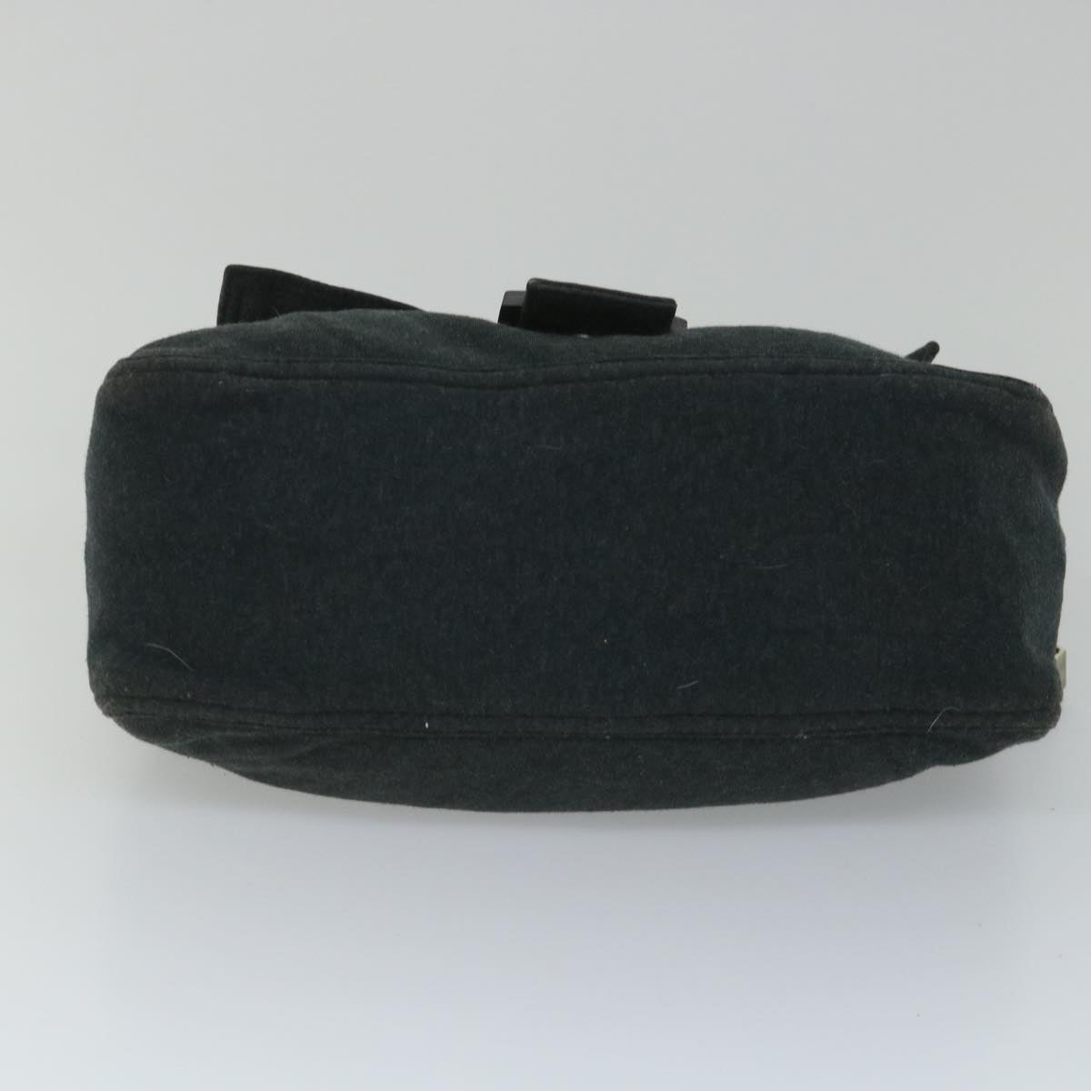 FENDI Mamma Baguette Shoulder Bag Cotton Gray 2305 26325 008ep2054