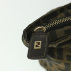 FENDI Zucca Canvas Hand Bag Black Brownep2059