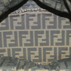FENDI Zucca Canvas Hand Bag Black Brownep2059