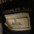 FENDI Zucca Canvas Hand Bag Black Brownep2059