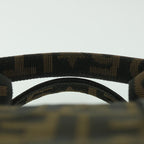 FENDI Zucca Canvas Hand Bag Black Brownep2059