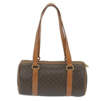 CELINE Macadam Canvas Shoulder Bag PVC Leather Brown  ep2173